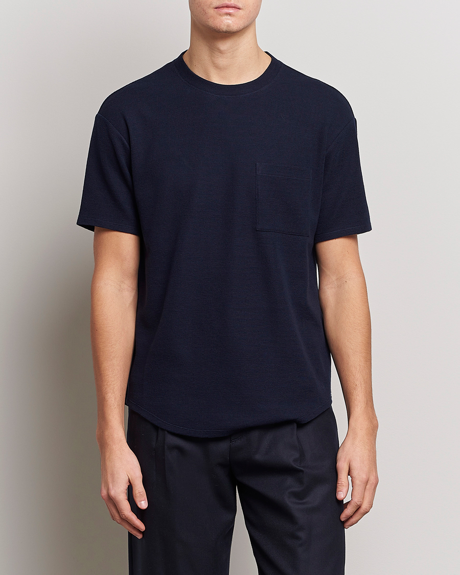 Mies |  | Giorgio Armani | Cotton/Cashmere T-Shirt Navy
