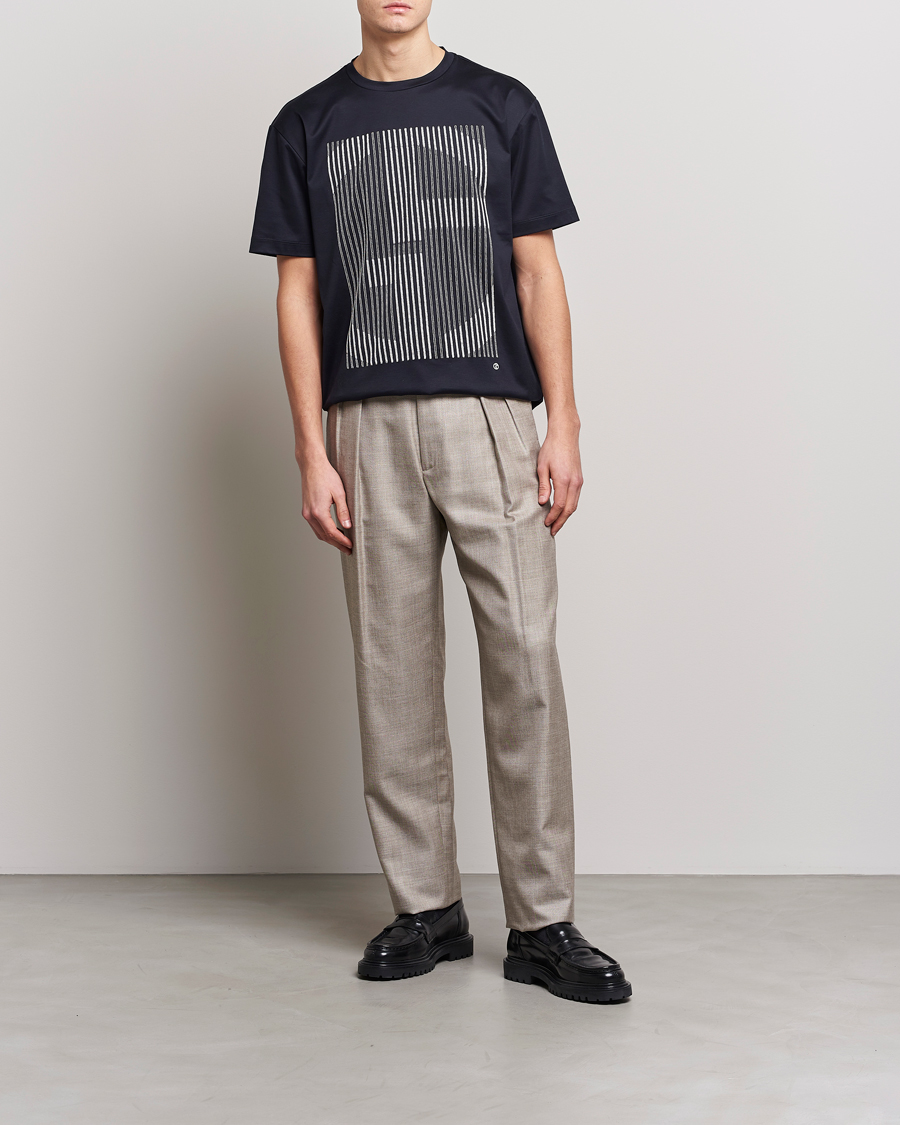 Mies | T-paidat | Giorgio Armani | Abstract Logo T-Shirt Navy