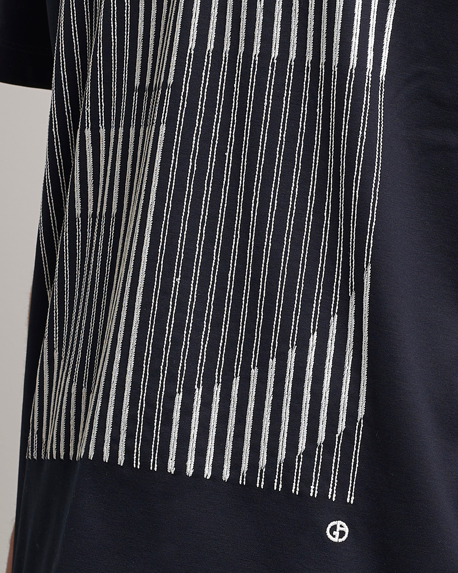 Mies | T-paidat | Giorgio Armani | Abstract Logo T-Shirt Navy