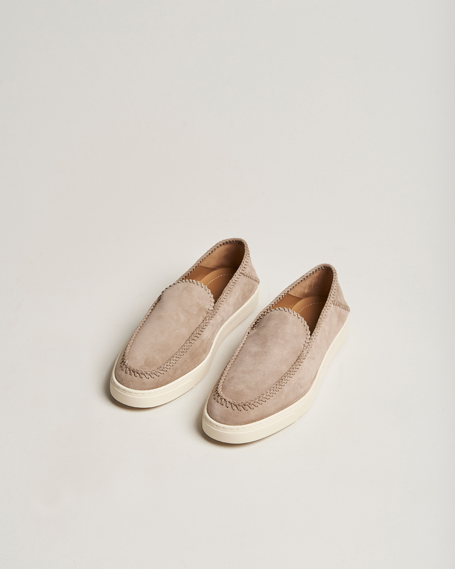 Mies |  | Giorgio Armani | Soft Suede Loafers Sand