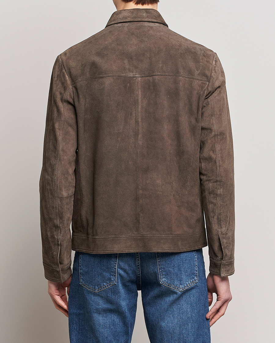 Mies | Takit | BOSS BLACK | Mucker Suede Jacket Dark Grey