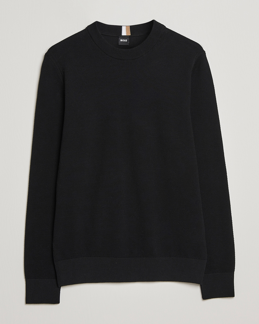 Mies | Puserot | BOSS BLACK | Ecaio Knitted Sweater Black