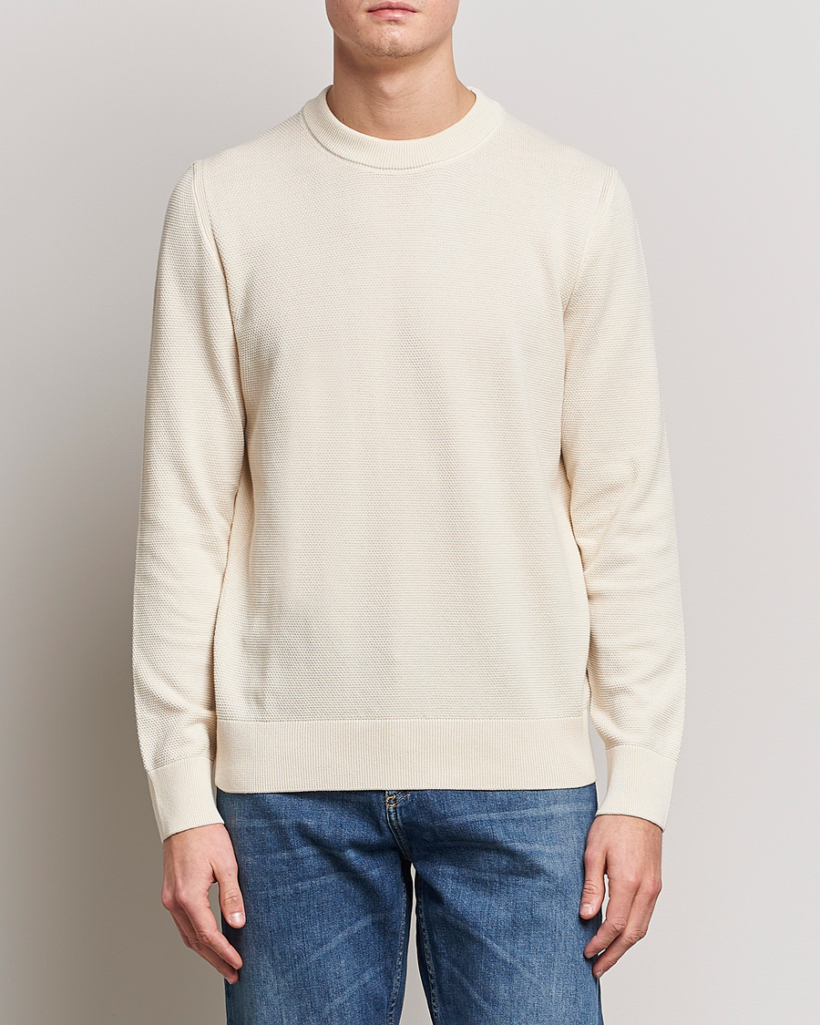 Mies | Puserot | BOSS BLACK | Ecaio Knitted Sweater Open White