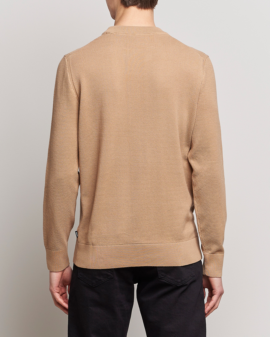 Mies | Puserot | BOSS BLACK | Ecaio Knitted Sweater Medium Beige