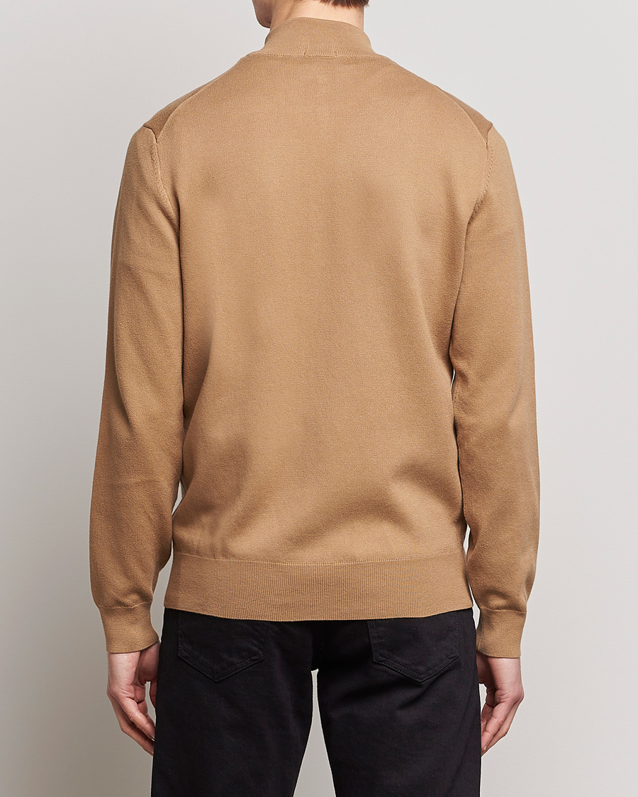 Mies | Puserot | BOSS BLACK | Palano Knitted Full-Zip Medium Beige