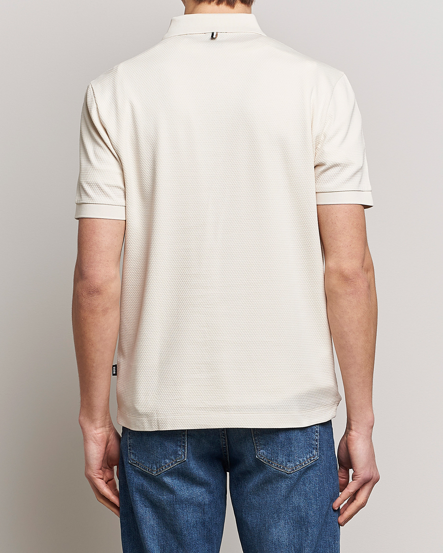 Mies | Pikeet | BOSS BLACK | Paras Structured Polo Open White