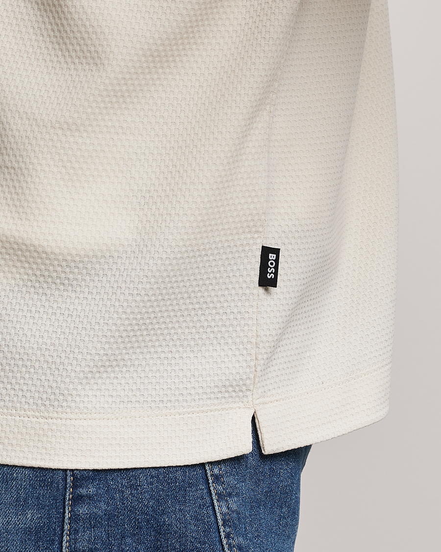 Mies | Pikeet | BOSS BLACK | Paras Structured Polo Open White