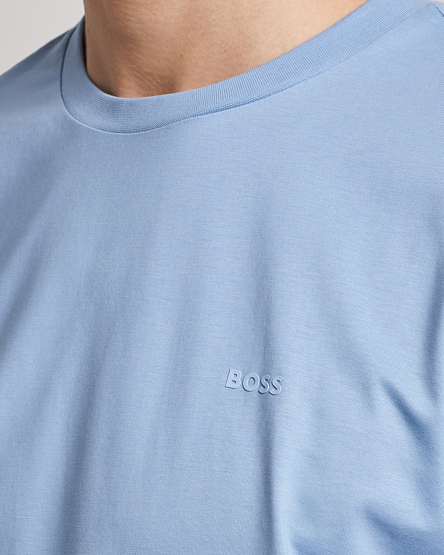 Mies | T-paidat | BOSS BLACK | Thompson Logo Crew Neck T-Shirt Open Blue