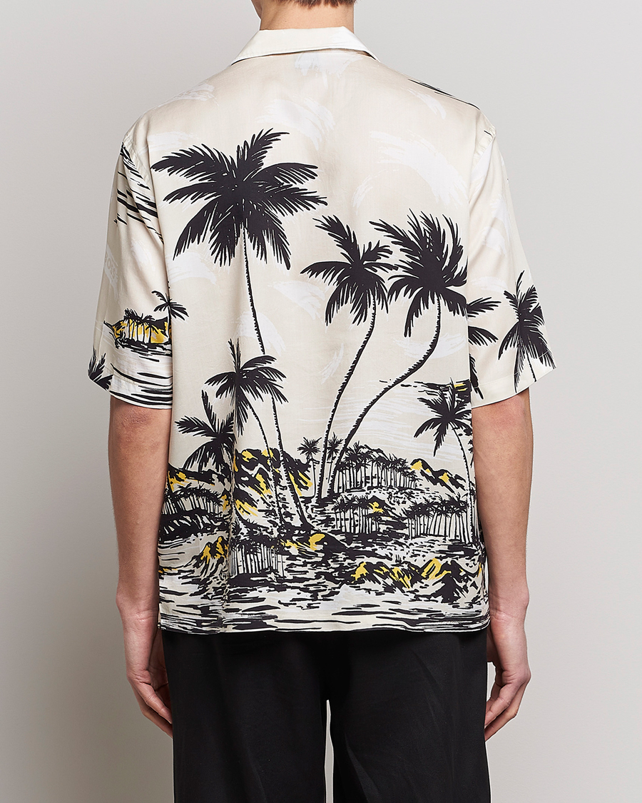 Mies | Kauluspaidat | BOSS BLACK | Lars Printed Resort Collar Shirt Open White