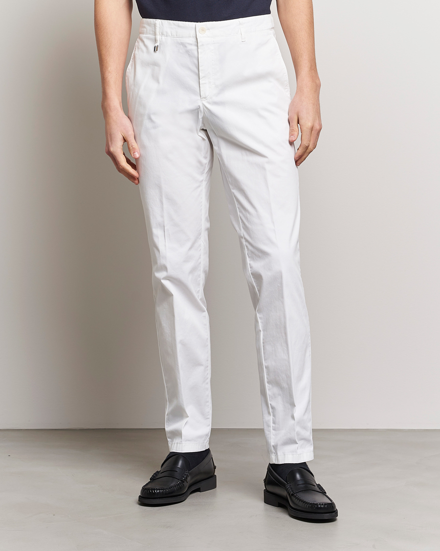 Mies | Irtohousut | BOSS BLACK | Genius Cotton Trousers White