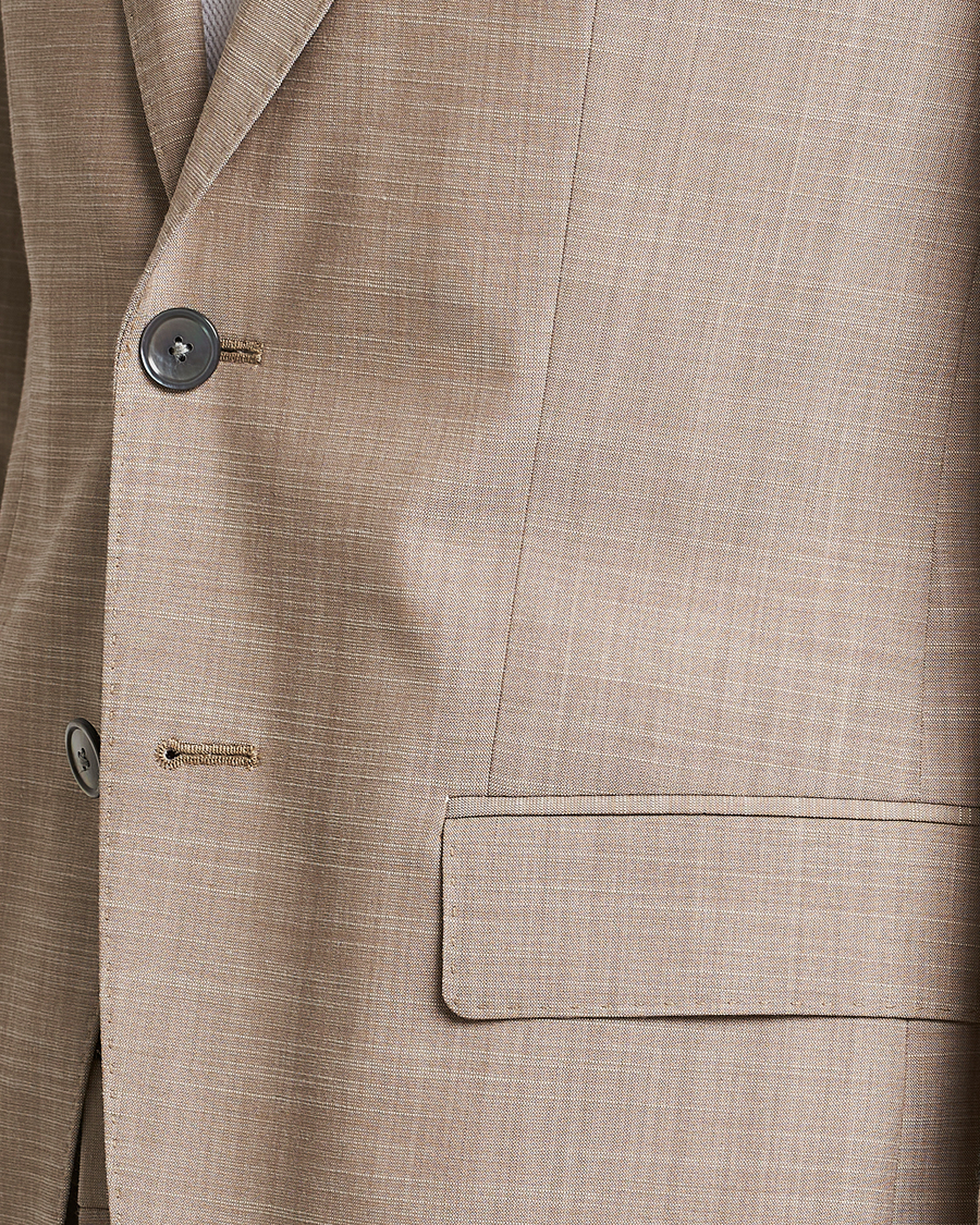 Mies | Pikkutakit | BOSS BLACK | Huge Wool/Cotton Blazer Light Beige