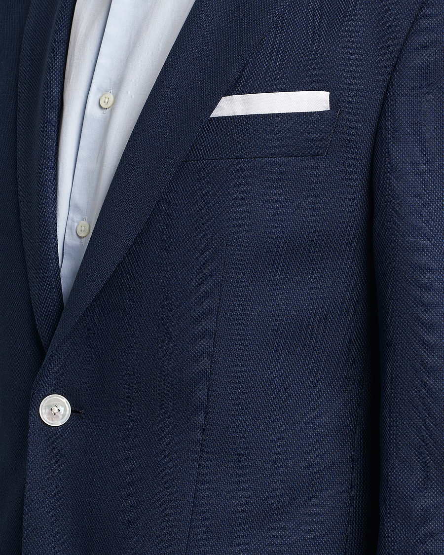 Mies | Pikkutakit | BOSS BLACK | Hutson Wool/Cotton Club Blazer Dark Blue
