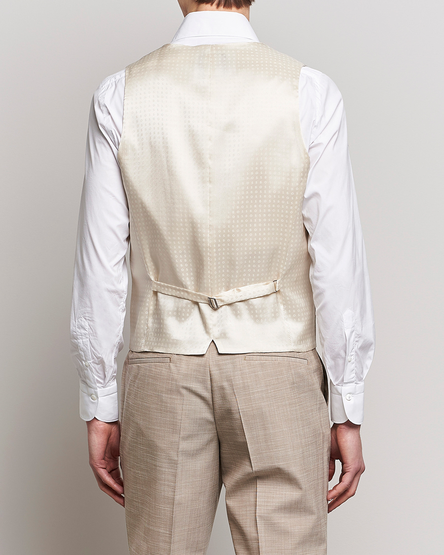 Mies | Pikkutakit | BOSS BLACK | Huge Wool/Cotton Vest Light Beige