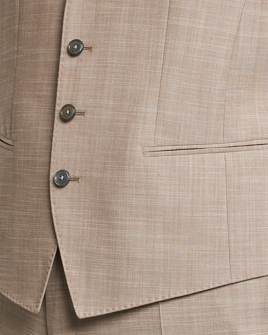 Mies | Pikkutakit | BOSS BLACK | Huge Wool/Cotton Vest Light Beige