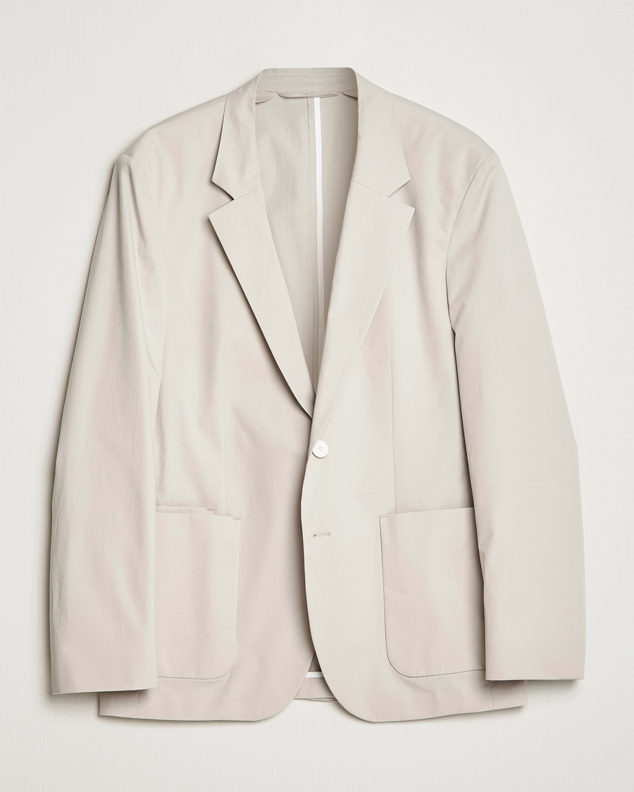 Mies | Pikkutakit | HUGO | Haero Cotton Patch Pocket Blazer Light Beiege