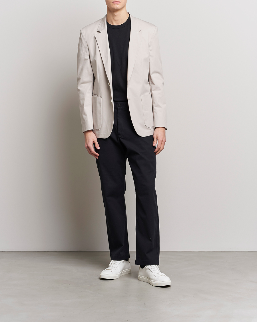 Mies | Pikkutakit | HUGO | Haero Cotton Patch Pocket Blazer Light Beiege
