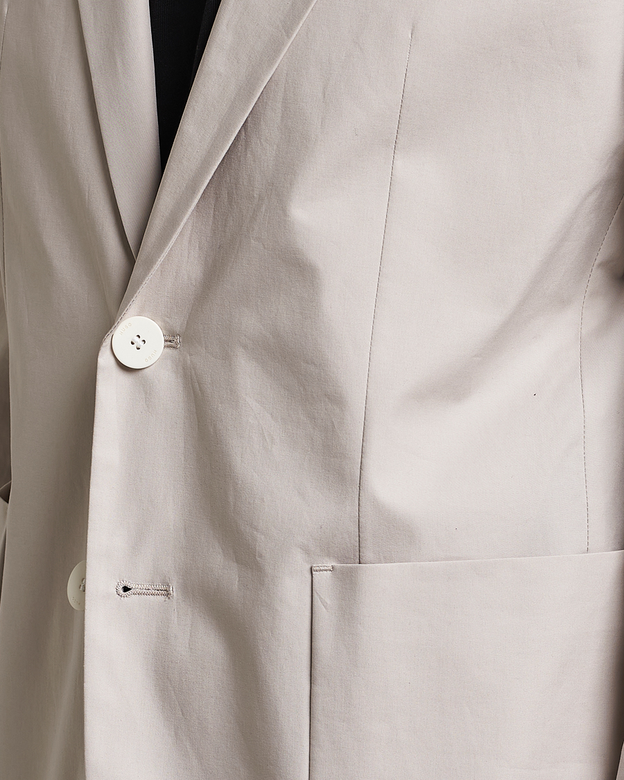 Mies | Pikkutakit | HUGO | Haero Cotton Patch Pocket Blazer Light Beiege