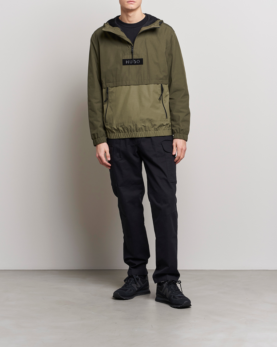 Mies | Takit | HUGO | Breaker Anorak Open Green