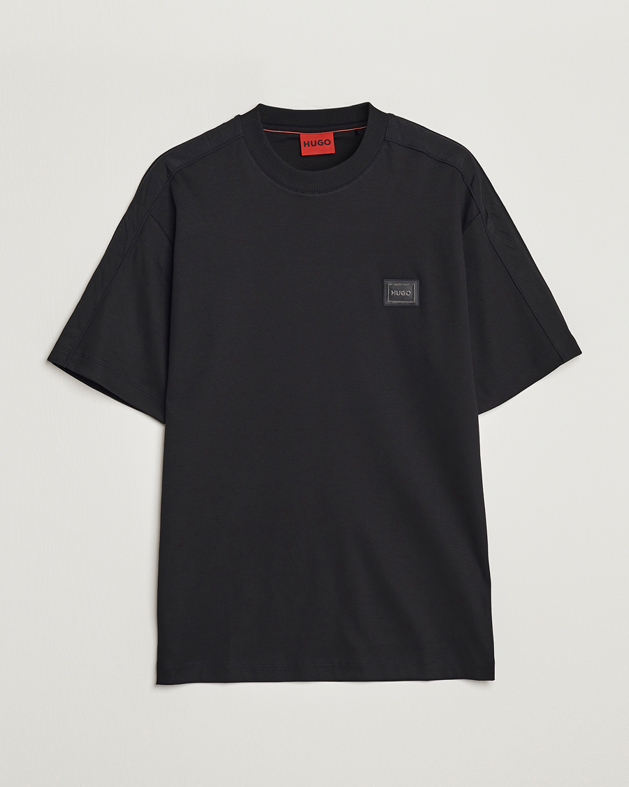 Mies | T-paidat | HUGO | Dalix Logo Crew Neck T-Shirt Black