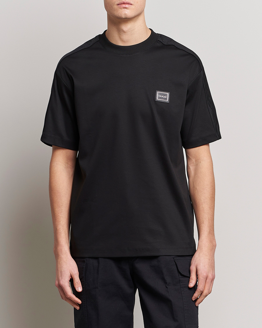 Mies | HUGO | HUGO | Dalix Logo Crew Neck T-Shirt Black