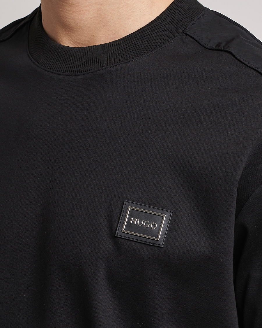 Mies | T-paidat | HUGO | Dalix Logo Crew Neck T-Shirt Black