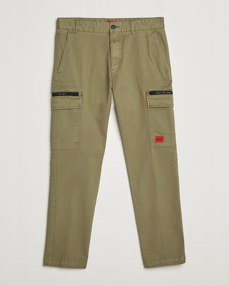 Mies | Housut | HUGO | Glian Ripstop Cargo Pants Open Green