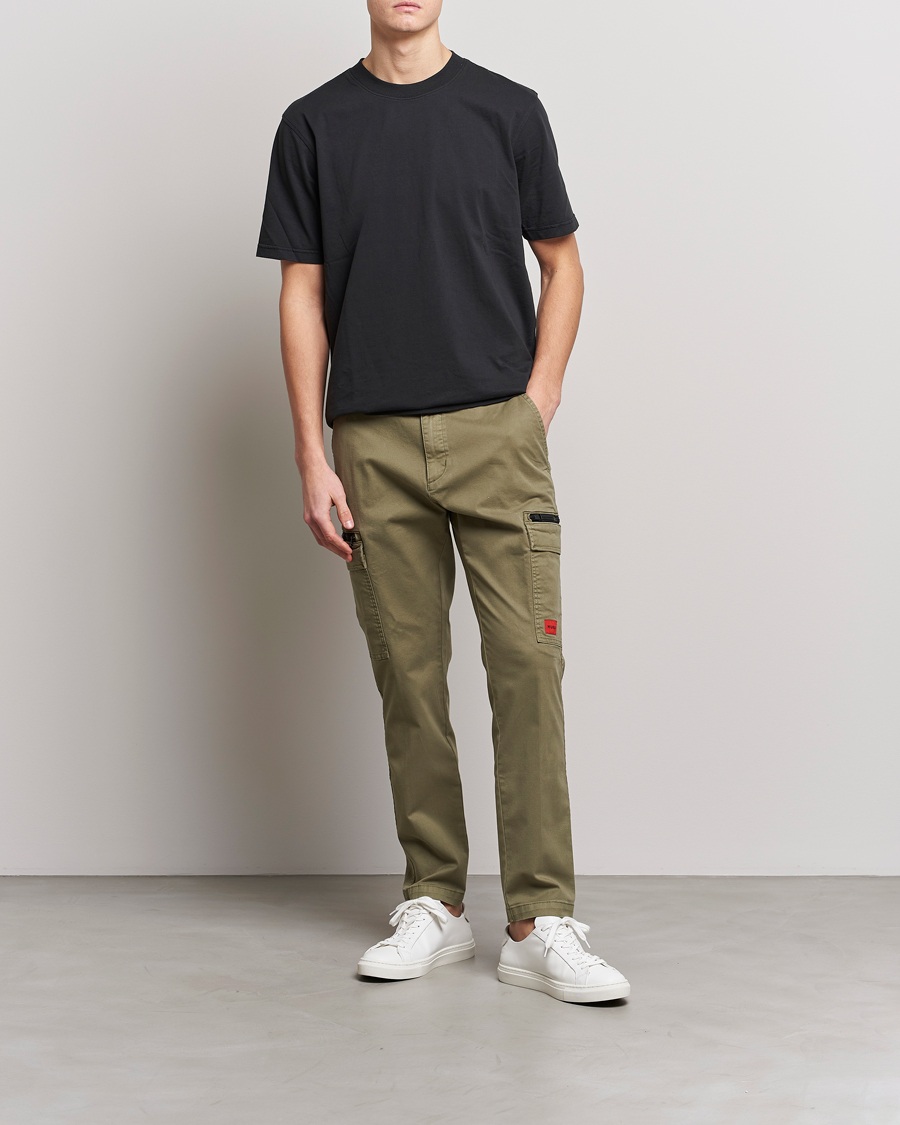 Mies | Housut | HUGO | Glian Ripstop Cargo Pants Open Green
