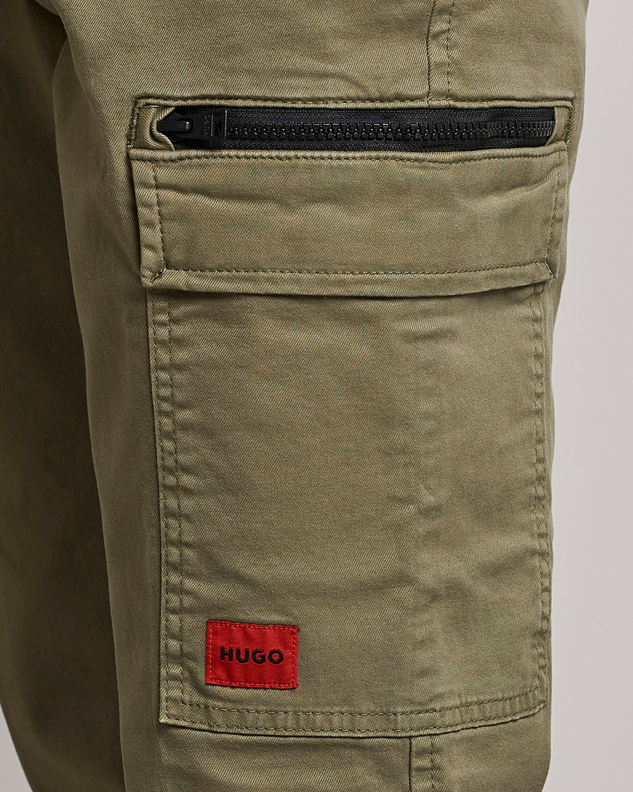Mies | Housut | HUGO | Glian Ripstop Cargo Pants Open Green