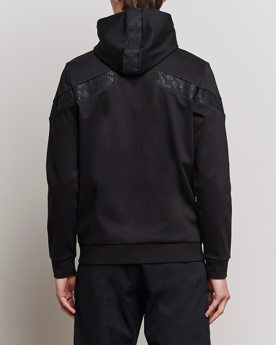 Mies | Puserot | BOSS GREEN | Saggy Mirror Full-Zip Hoodie Black