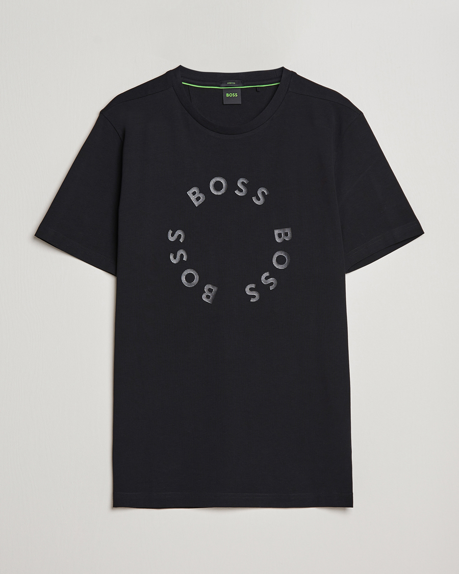 Mies | T-paidat | BOSS GREEN | Circle Logo Crew Neck T-Shirt Black