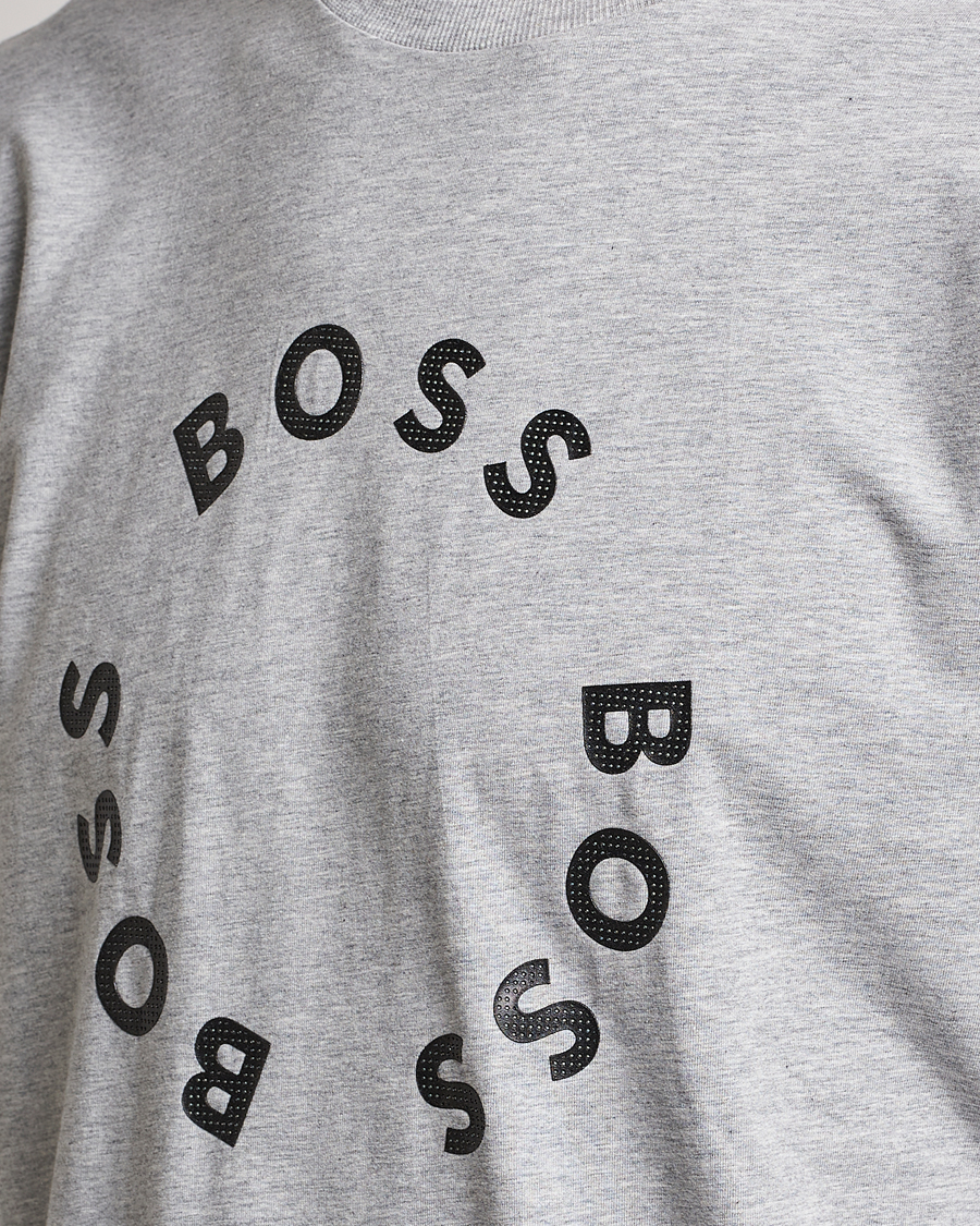 Mies | T-paidat | BOSS GREEN | Circle Logo Crew Neck T-Shirt Light Grey