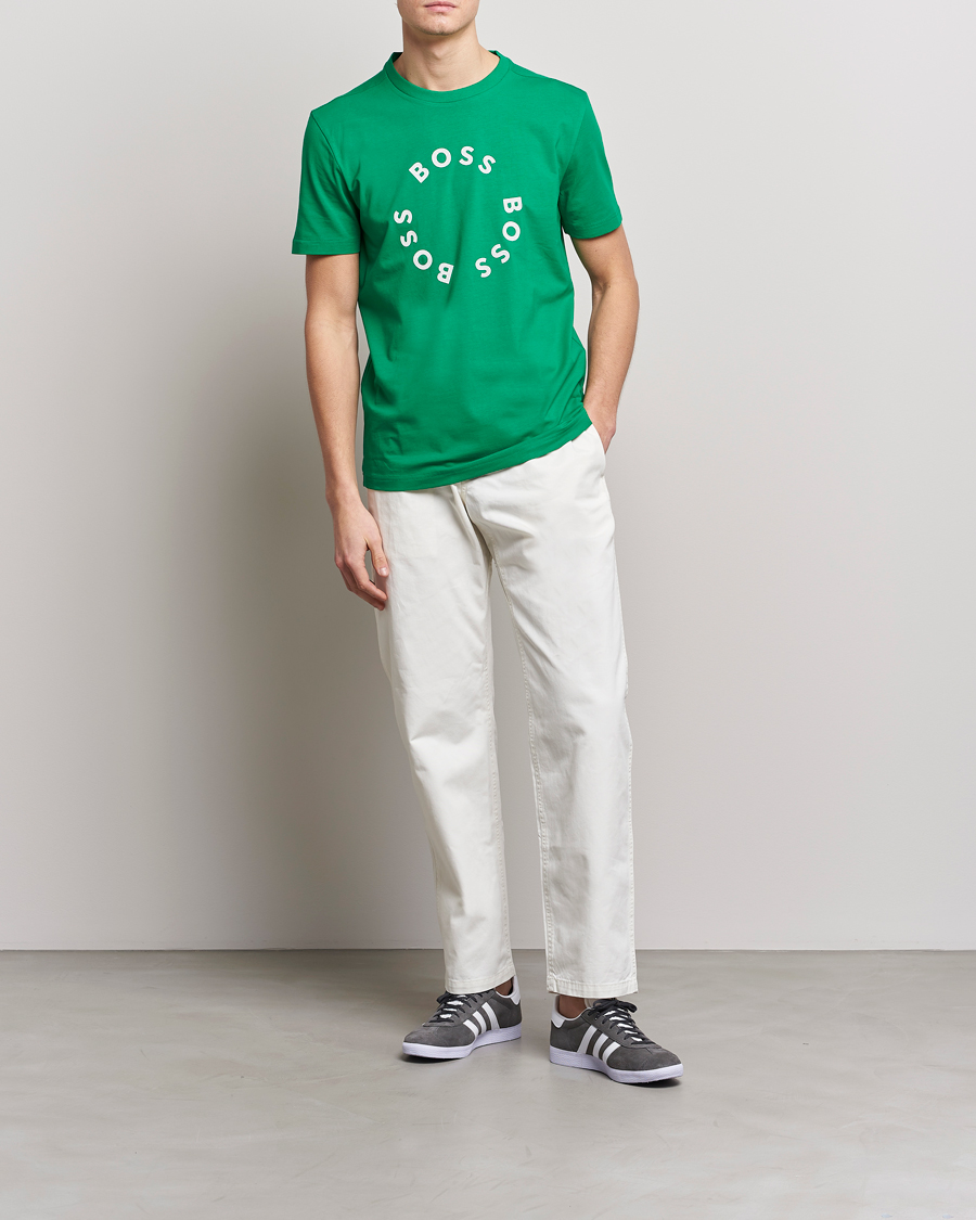 Mies | T-paidat | BOSS GREEN | Circle Logo Crew Neck T-Shirt Open Green