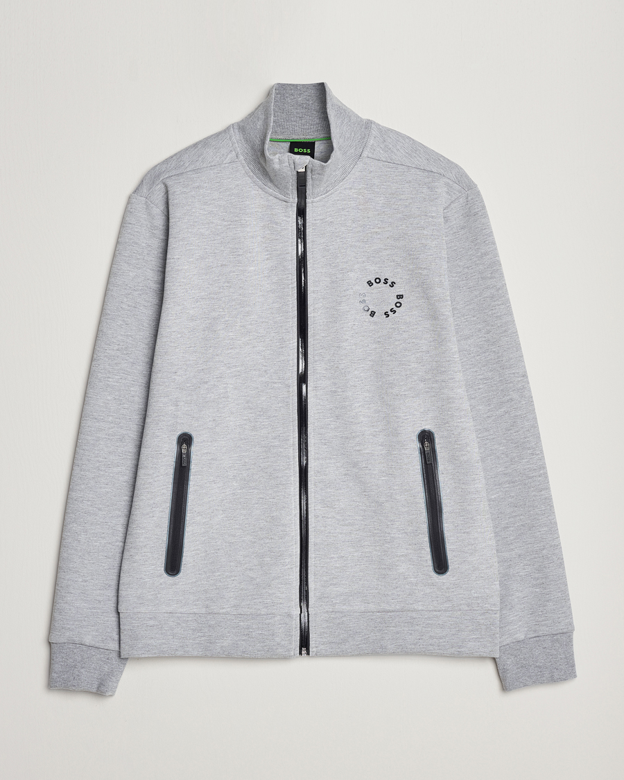 Mies | Puserot | BOSS GREEN | Skaz Full-Zip Light Grey