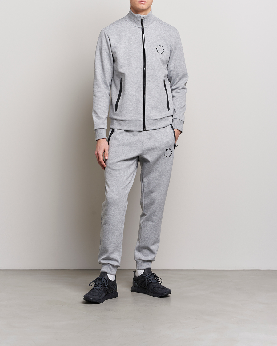 Mies | Puserot | BOSS GREEN | Skaz Full-Zip Light Grey