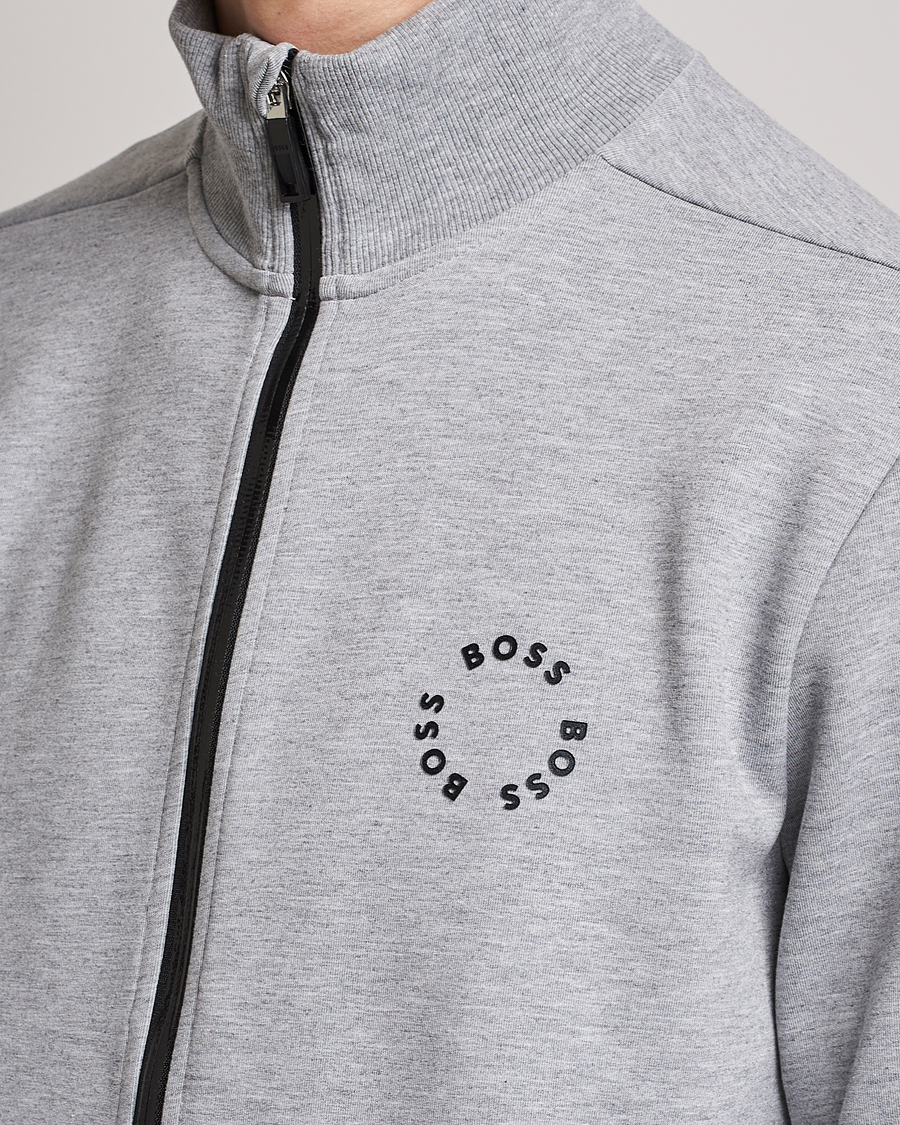 Mies | Puserot | BOSS GREEN | Skaz Full-Zip Light Grey