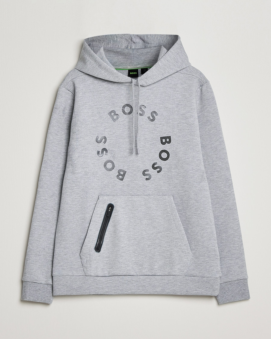 Mies | Puserot | BOSS GREEN | Soody Hoodie Light Grey
