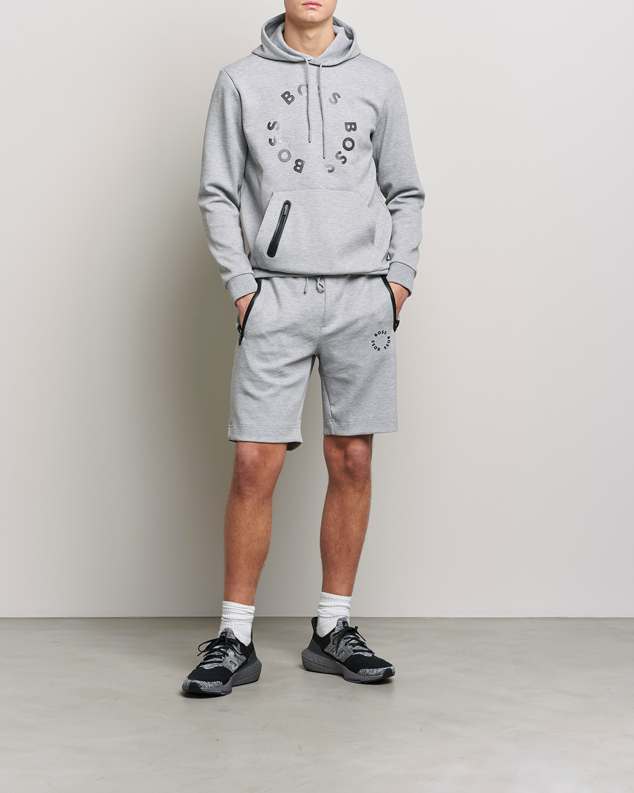 Mies | Shortsit | BOSS GREEN | Headlo Sweatshorts Light Grey
