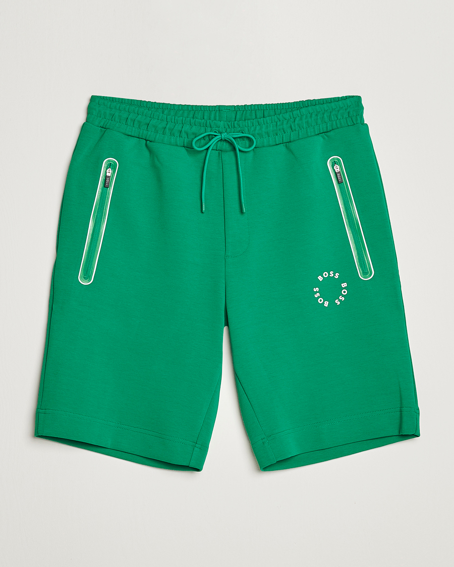 Mies | Shortsit | BOSS GREEN | Headlo Sweatshorts Open Green