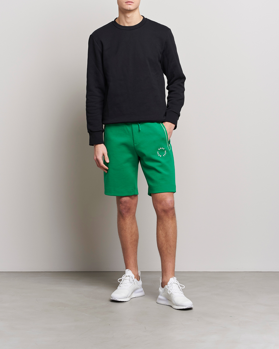 Mies | Shortsit | BOSS GREEN | Headlo Sweatshorts Open Green