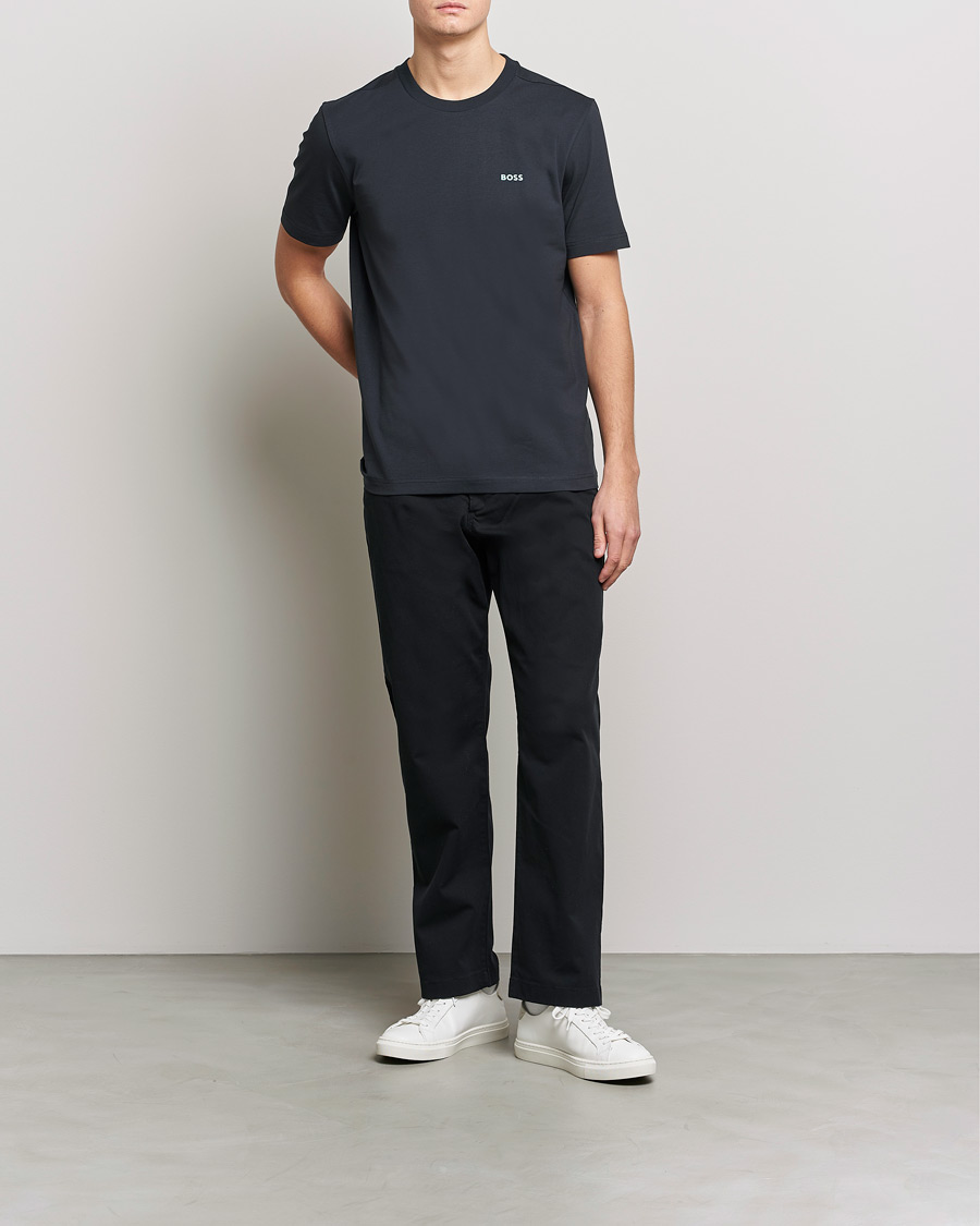 Mies | T-paidat | BOSS GREEN | Logo Crew Neck T-Shirt Dark Blue