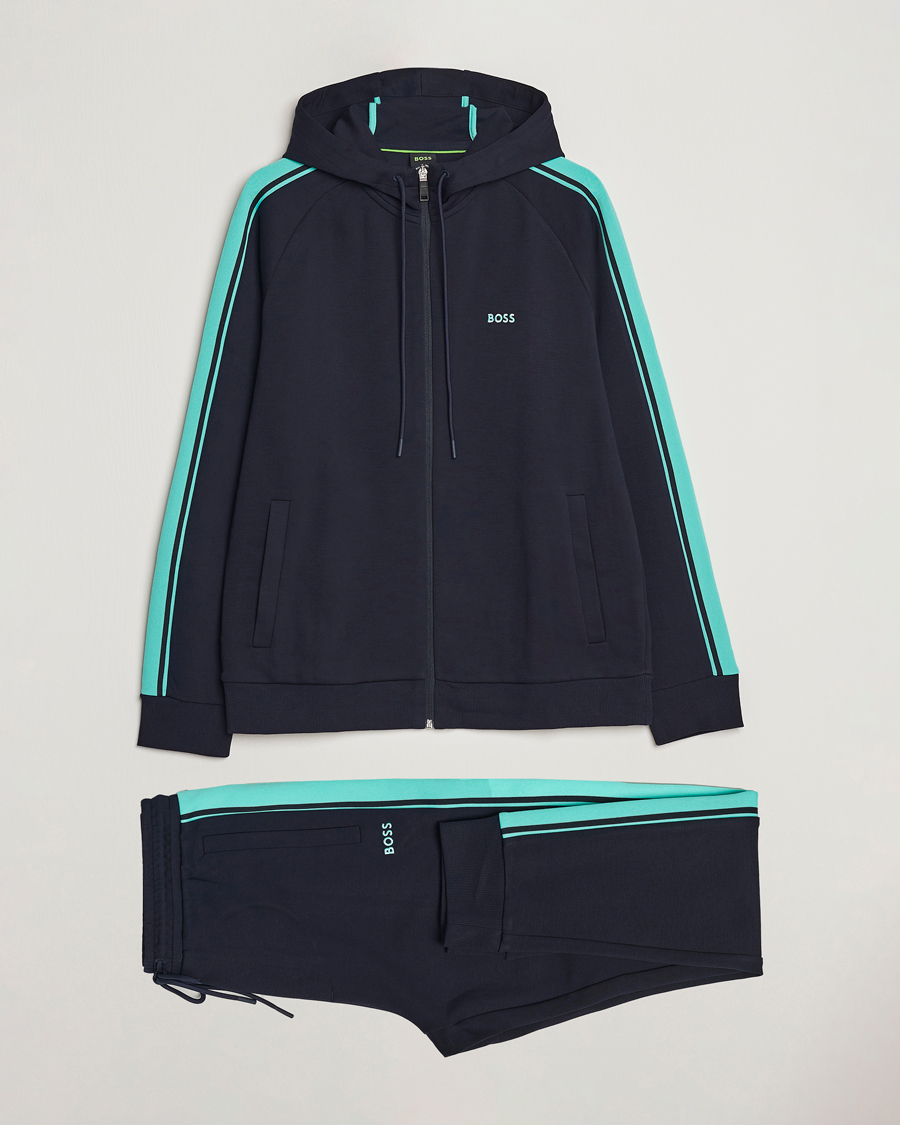 Mies | Housut | BOSS GREEN | Tracksuit Set Dark Blue