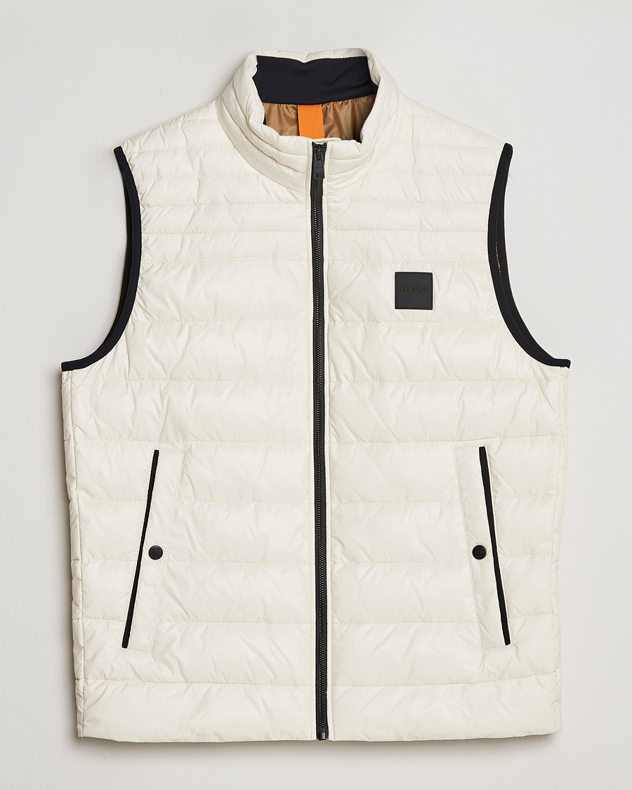 Mies | Ulkoliivit | BOSS ORANGE | Odeno Down Vest Light Beige