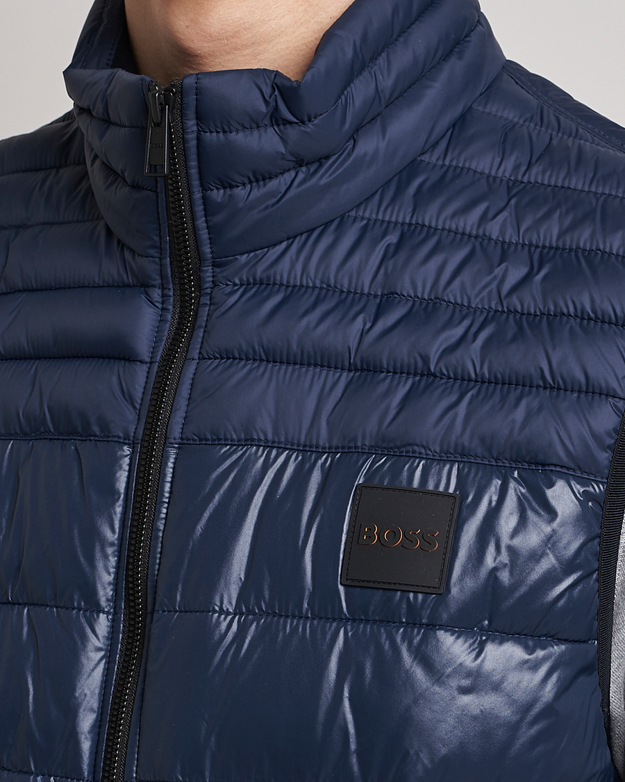 Mies | Ulkoliivit | BOSS ORANGE | Odeno Down Vest Dark Blue