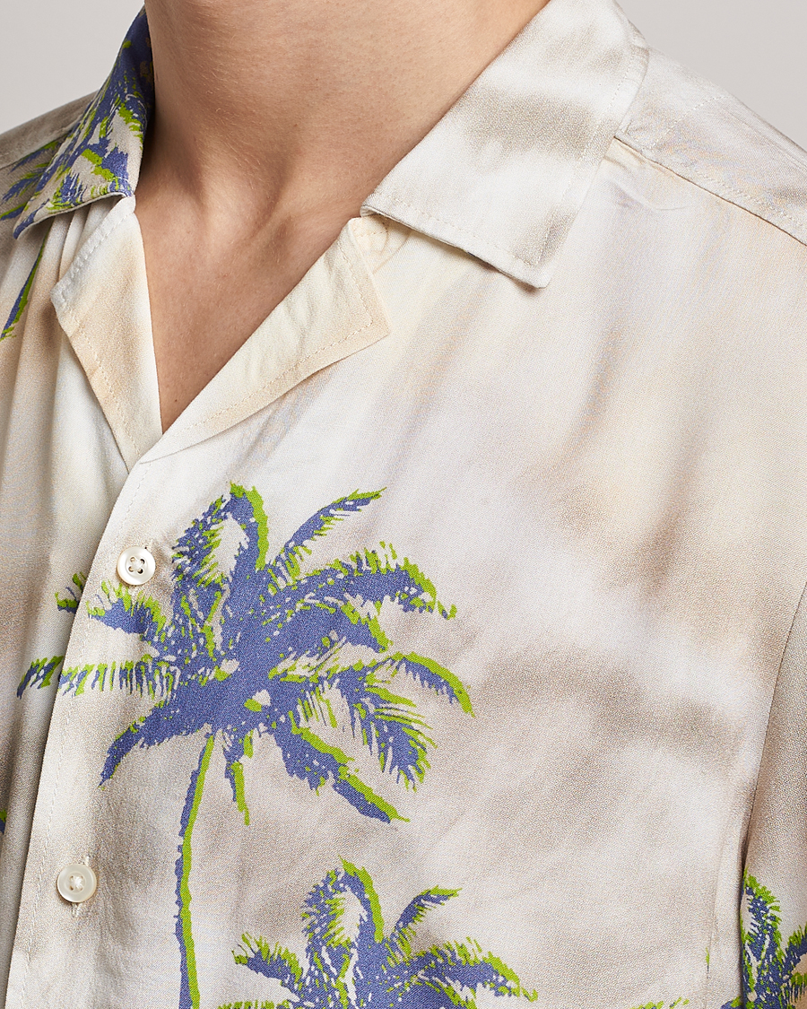 Mies | Kauluspaidat | BOSS ORANGE | Rayer Resort Collar Printed Short Sleeve Shirt Bei