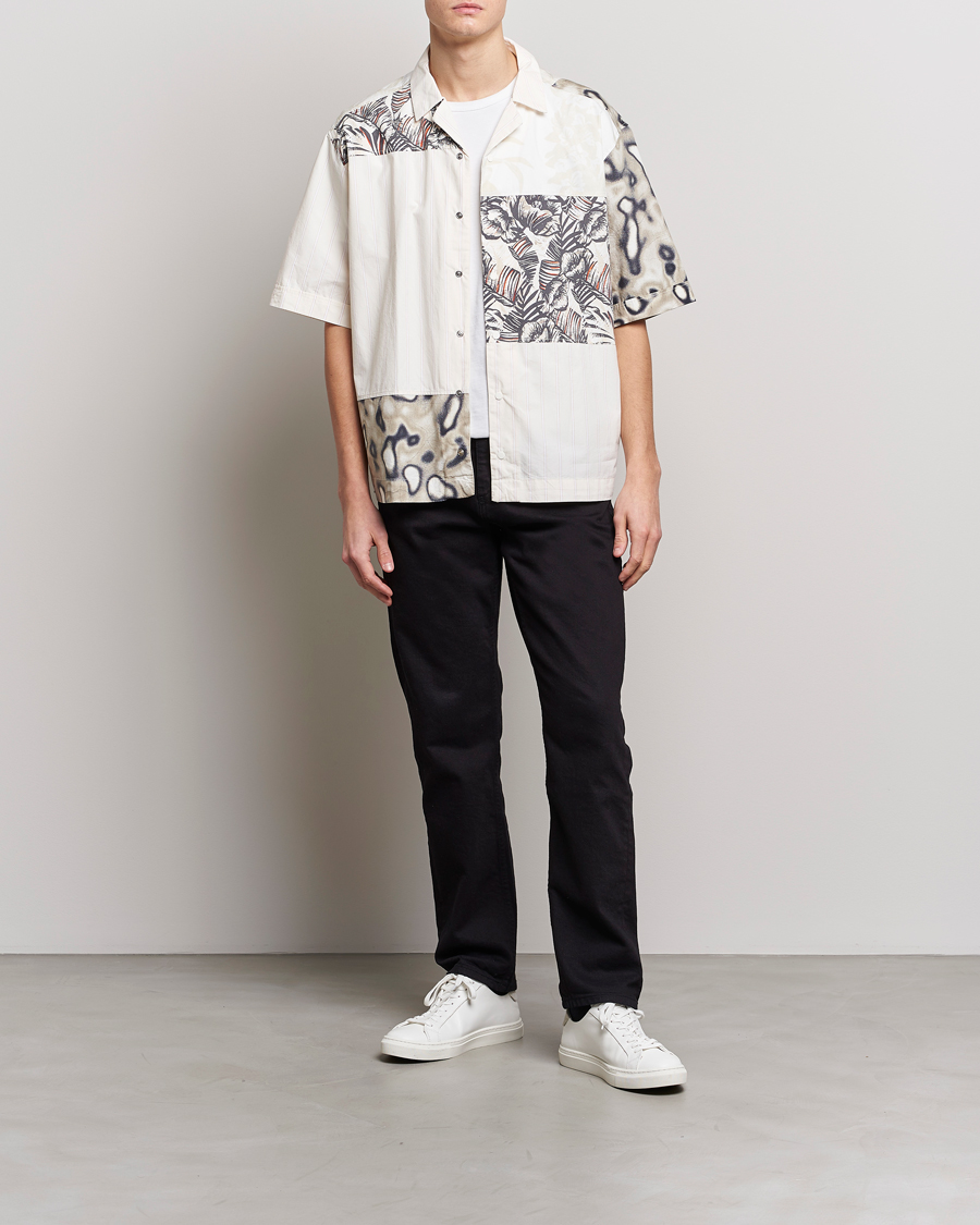 Mies | Kauluspaidat | BOSS ORANGE | Lapis Resort Collar Printed Short Sleeve Shirt Bei