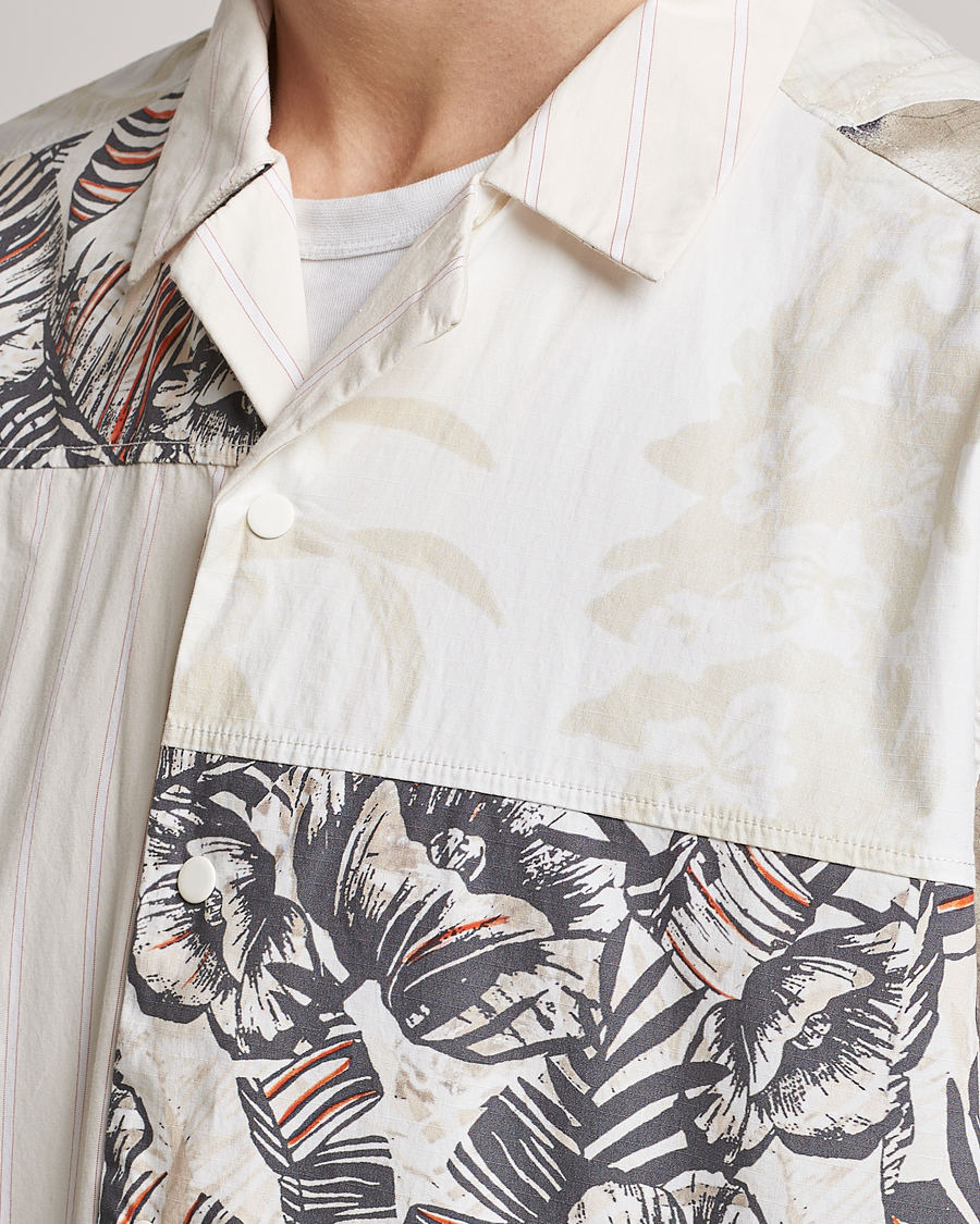 Mies | Kauluspaidat | BOSS ORANGE | Lapis Resort Collar Printed Short Sleeve Shirt Bei