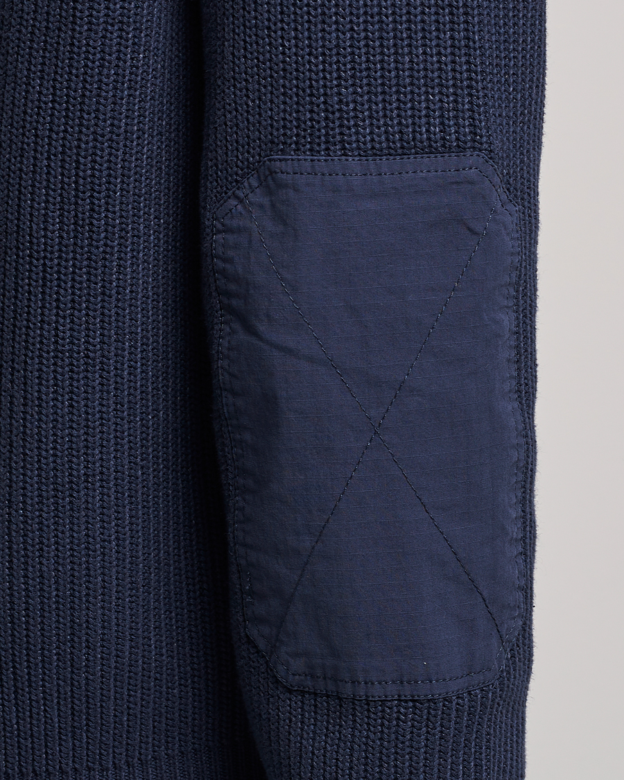 Mies | Puserot | BOSS ORANGE | Abinero Knitted Full-Zip Dark Blue
