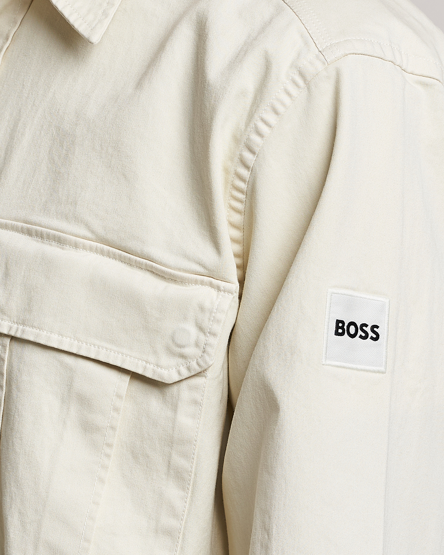 Mies | Kauluspaidat | BOSS ORANGE | Lisel Pocket Overshirt Light Beige