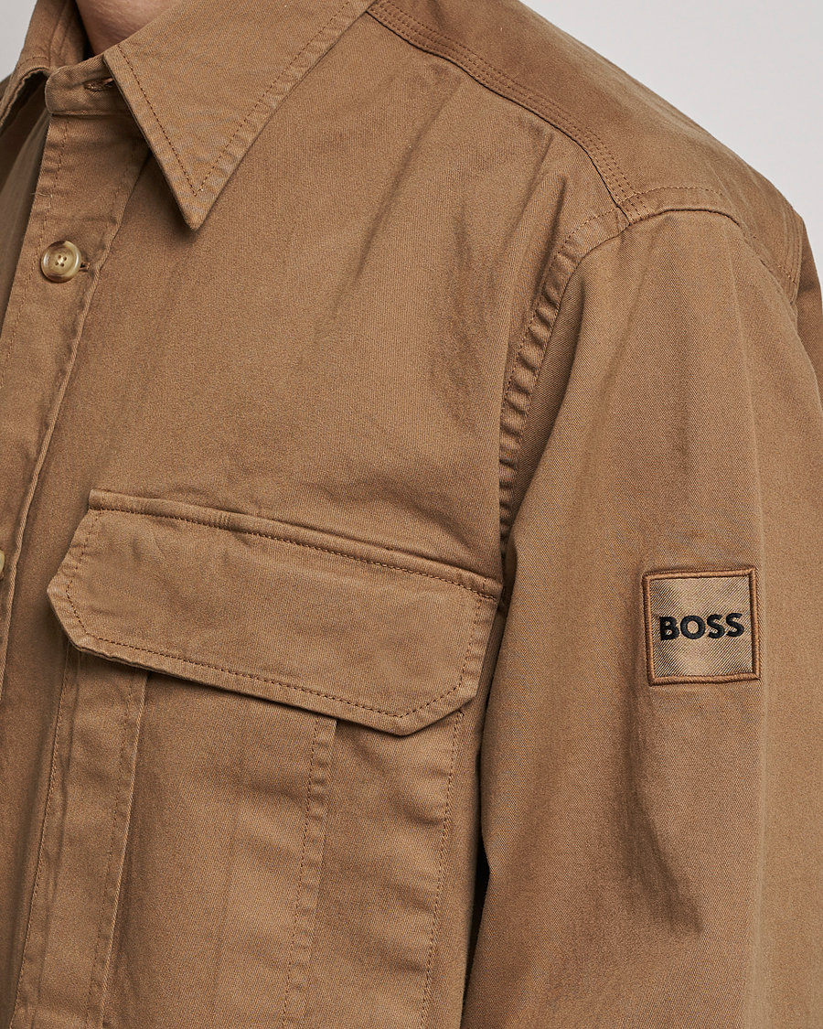 Mies | Kauluspaidat | BOSS ORANGE | Lisel Pocket Overshirt Open Beige