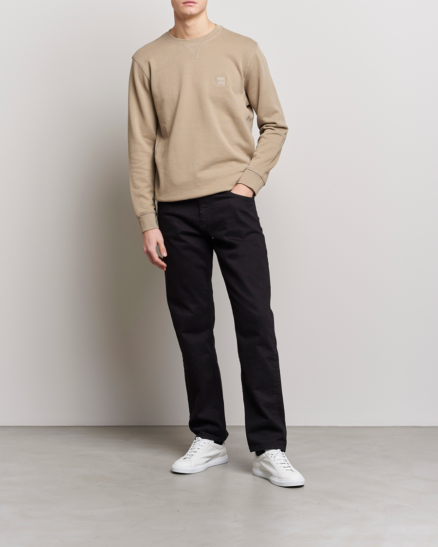 Mies | Puserot | BOSS ORANGE | Westart Logo Sweatshirt Medium Beige
